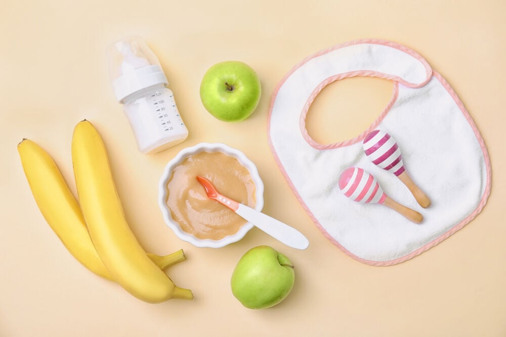 Solid baby food for a 7-month-old Solid baby food for a 7-month-old