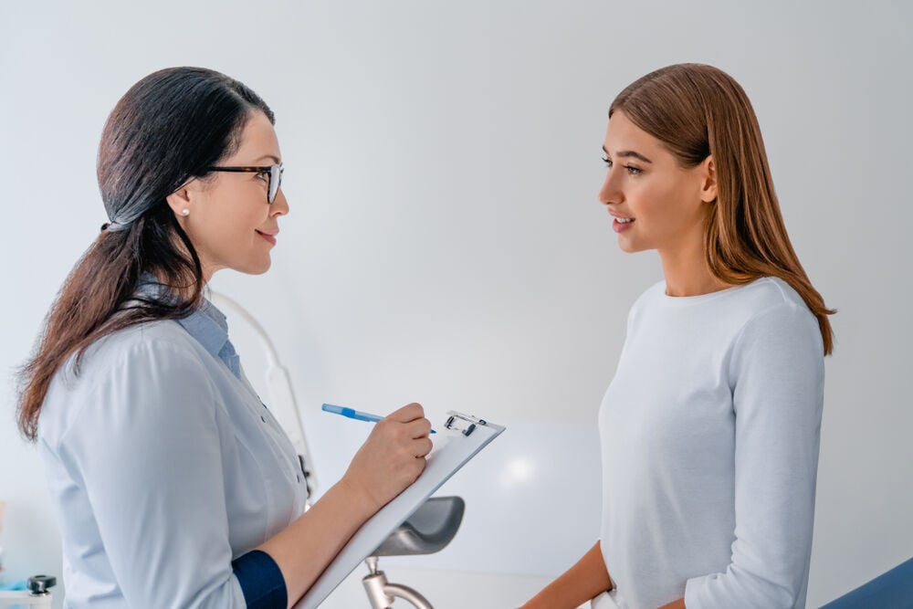A woman prepares for hymenectomy — septate hymen surgery A woman prepares for hymenectomy — septate hymen surgery