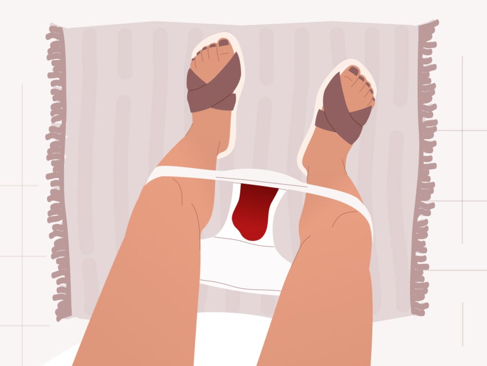 underwear with blood underwear with blood