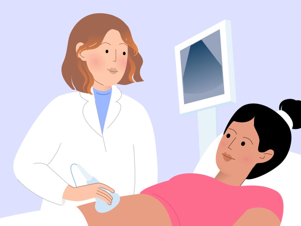 woman having a scan woman having a scan