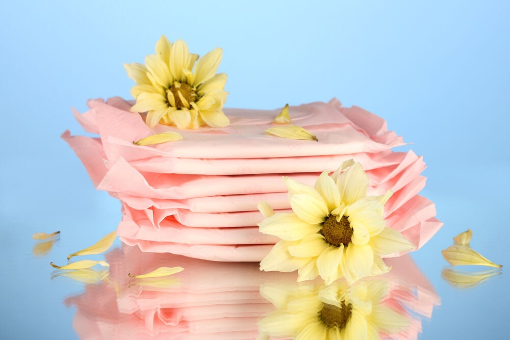 Panty liners and flowers Panty liners and flowers