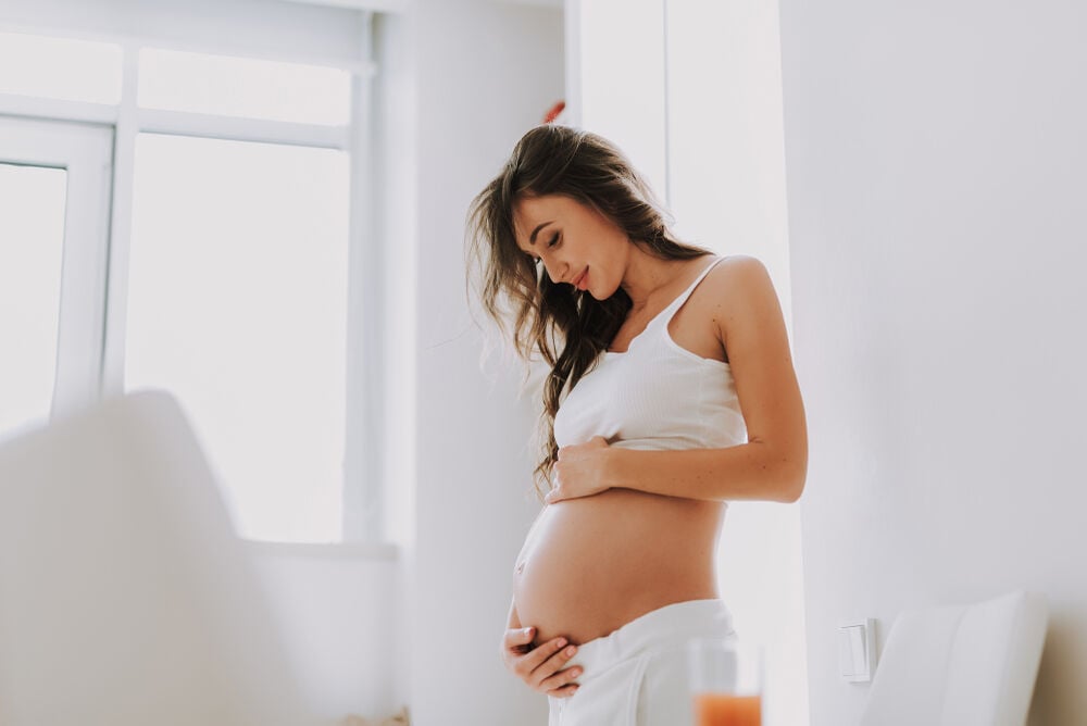 A woman diagnosed with an early intrauterine pregnancy A woman diagnosed with an early intrauterine pregnancy