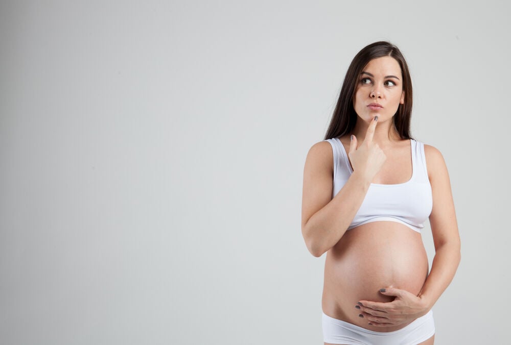 A woman after losing the mucus plug A woman after losing the mucus plug