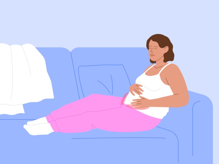 What does round ligament pain feel like during pregnancy?