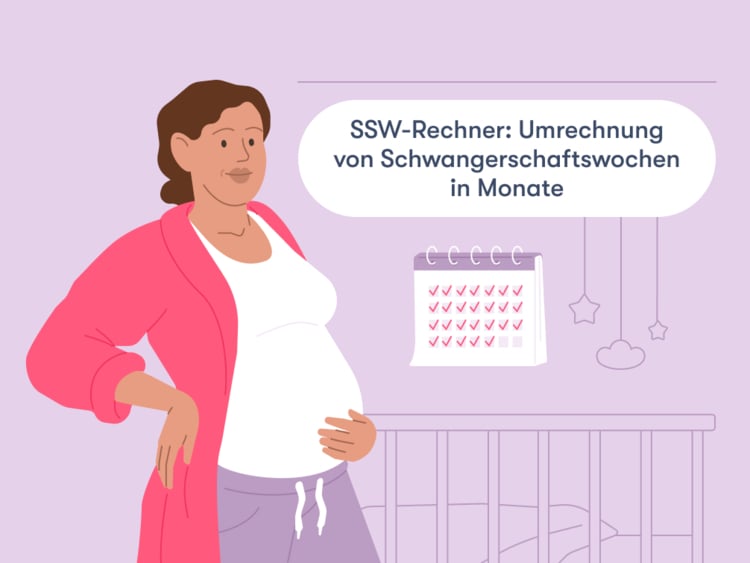 Pregnancy weeks to months calculator title Schwangerschaftsmonat berechnen: Wie weit bist du?