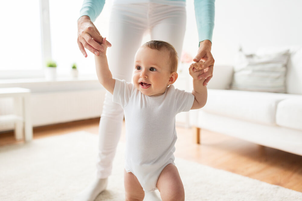  little baby learning to walk