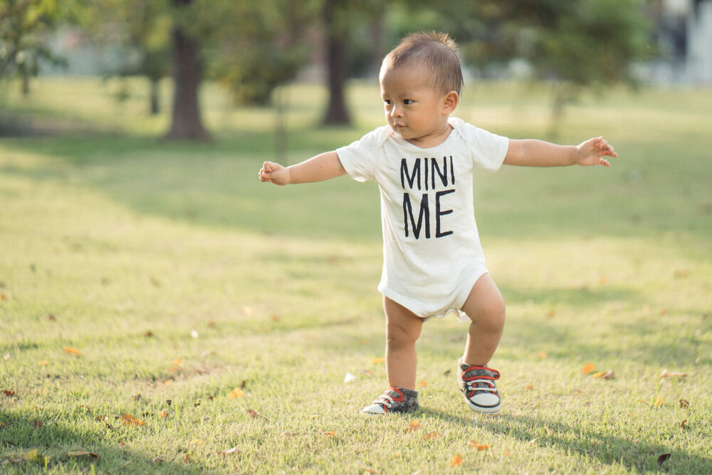 A baby walking too early