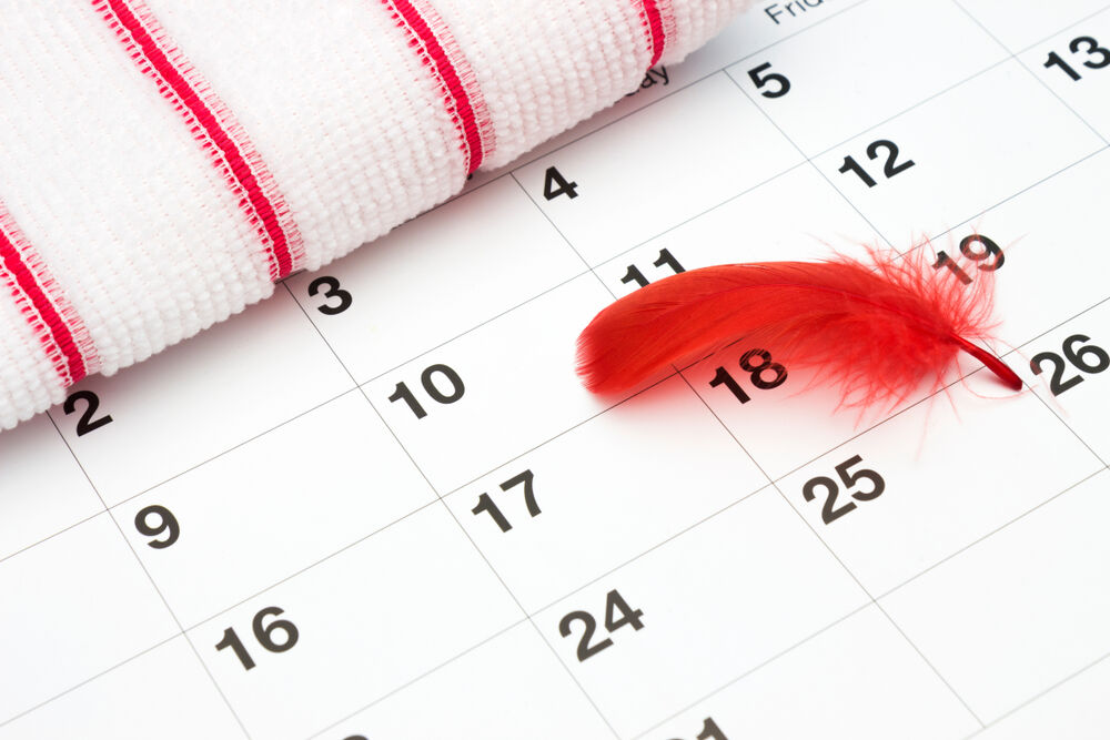 calendar for tracking menstrual cycle 