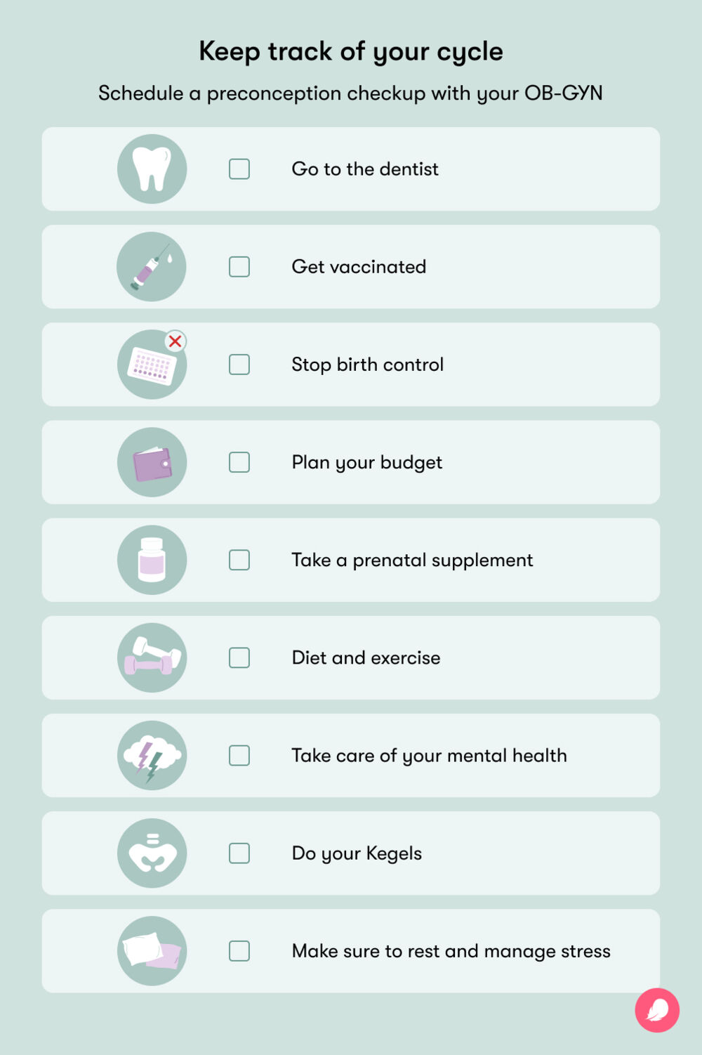 Before Conception Essential things to do before you get pregnant
