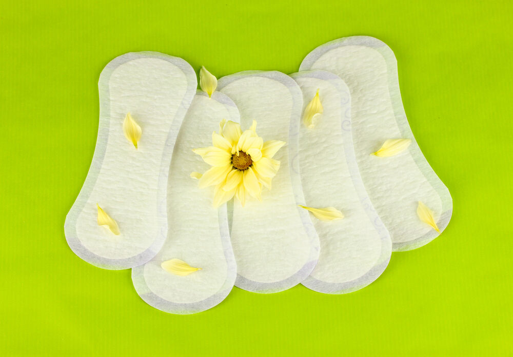 A row of panty liners