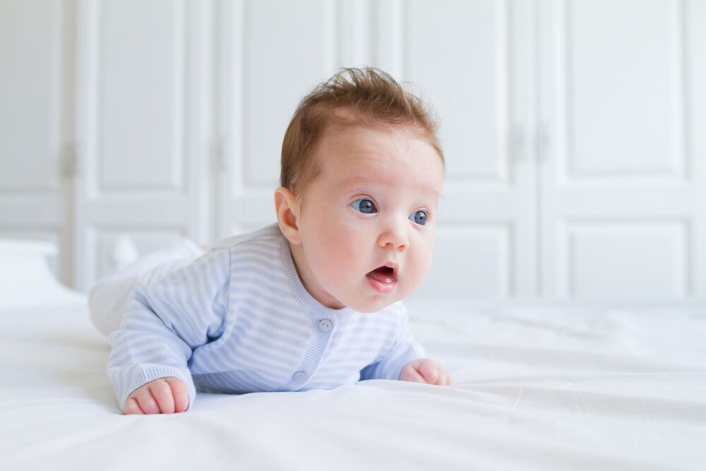 Tummy time helps to relieve baby constipation
