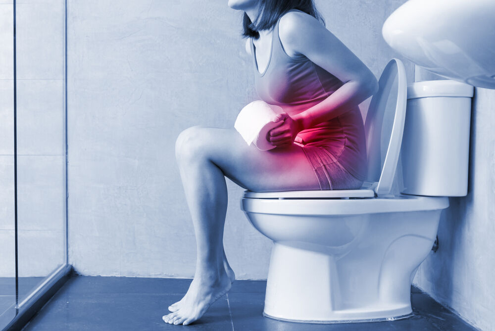 woman experiencing constipation after delivery