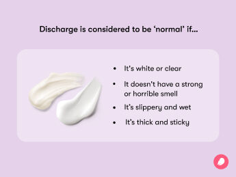What does normal discharge look like