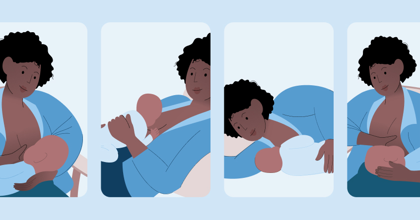 NAPS - Did you know there are many different ways to hold your baby while  breastfeeding? The cradle hold is the one most people are familiar with,  but each position has different