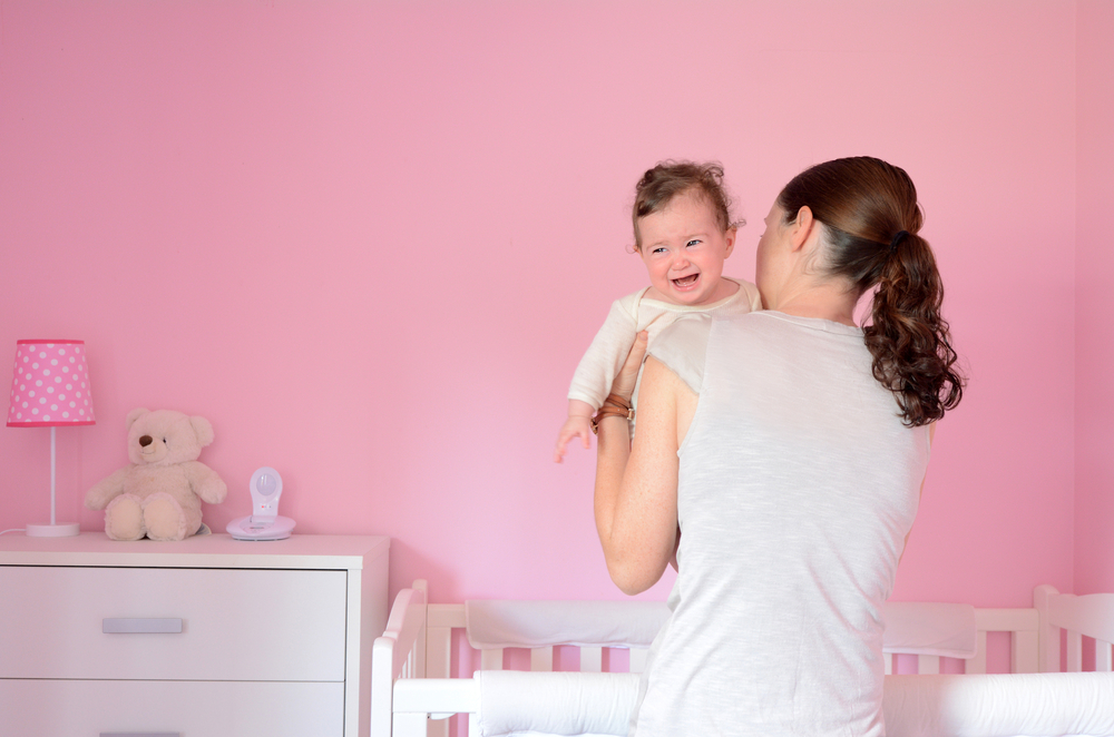A woman dealing with child anxiety A woman dealing with child anxiety