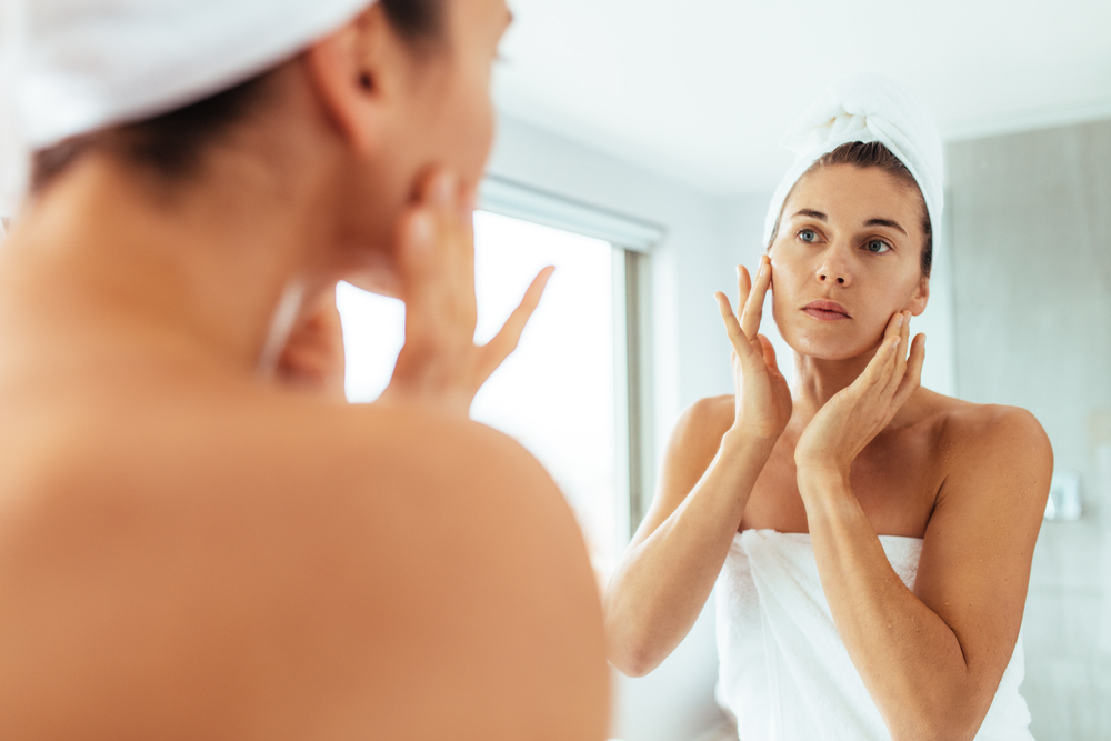 A woman using tretinoin for wrinkles A woman using tretinoin for wrinkles