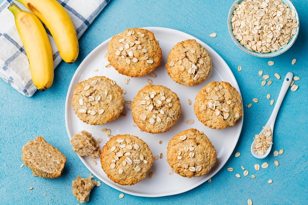 Banana bread muffins - a healthy school snack Banana bread muffins - a healthy school snack