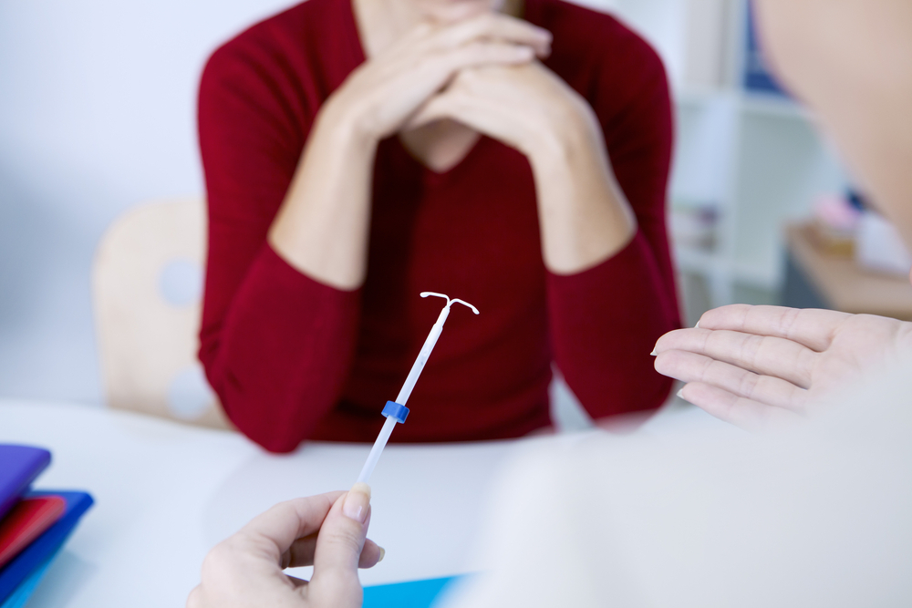 IUD doctor and patient