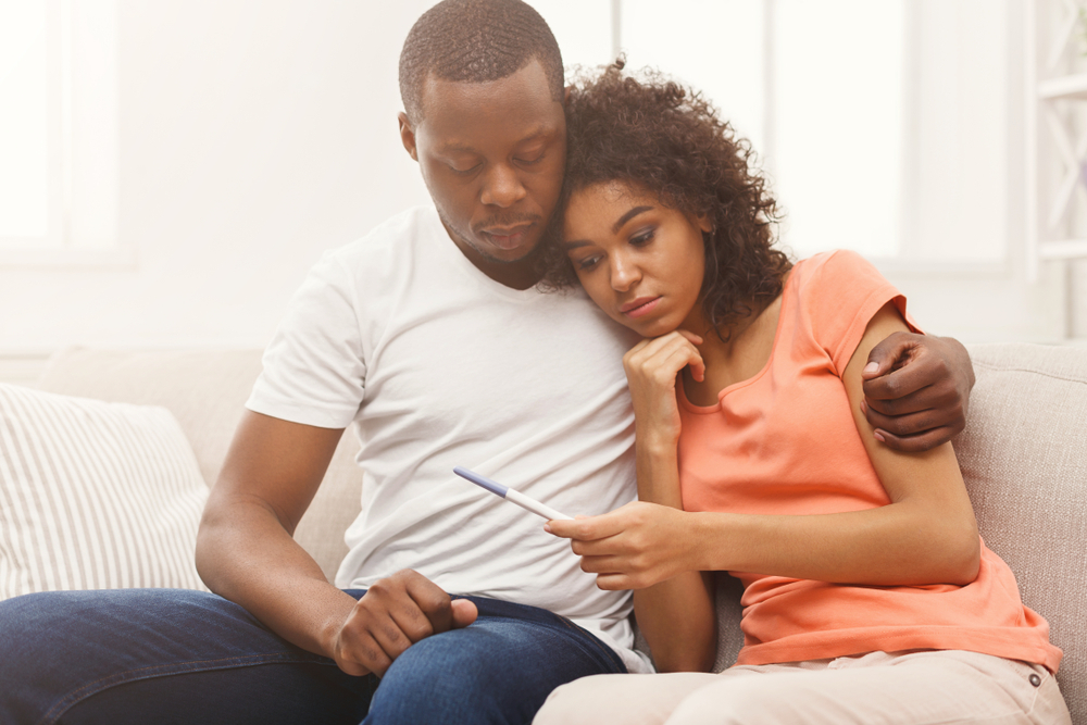 A couple with male infertility A couple with male infertility