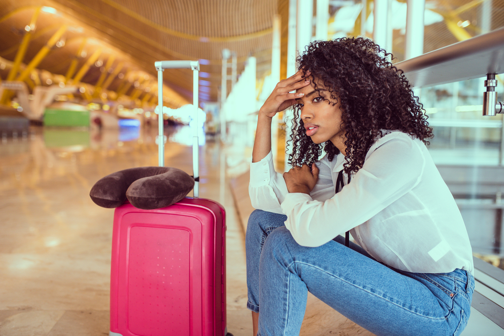 woman travelling during her periods woman travelling during her periods