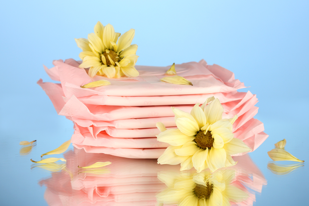 Panty liners and flowers Panty liners and flowers