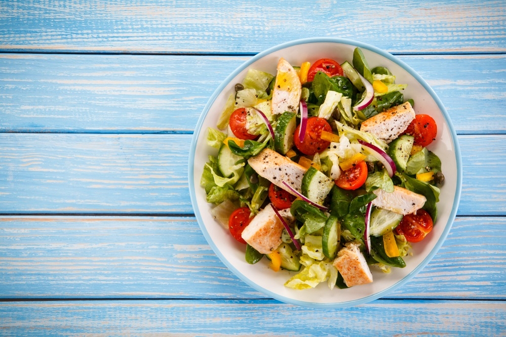 A low carb chicken salad A low carb chicken salad
