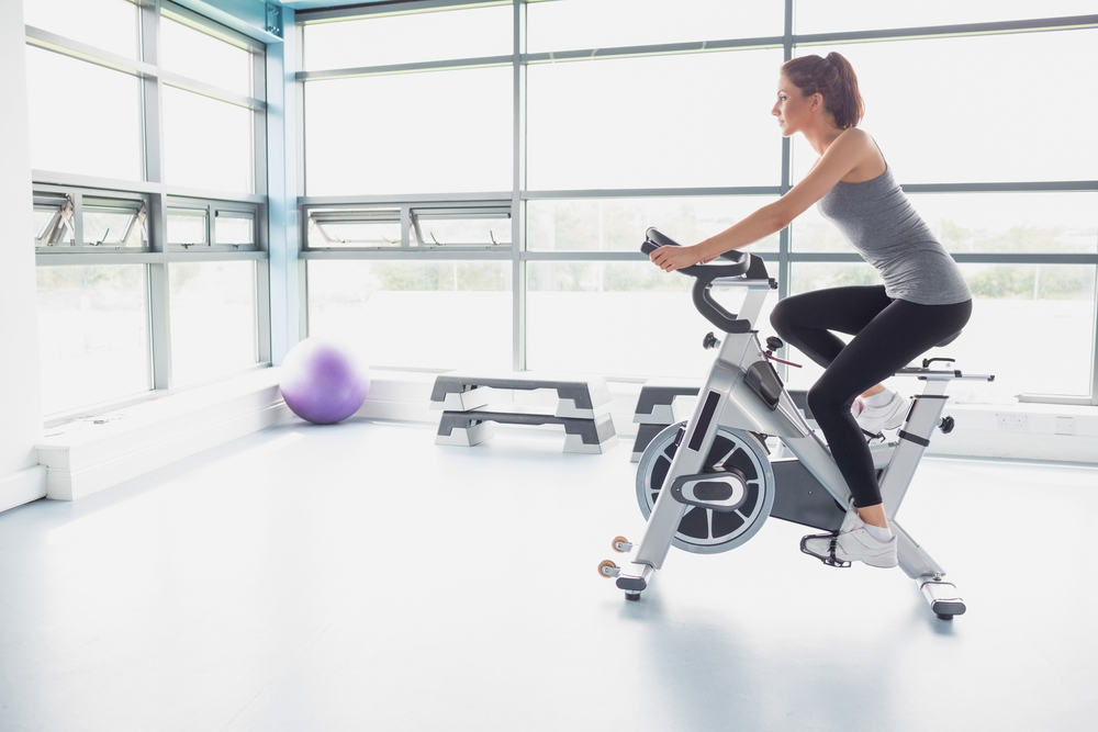 An exercise bike An exercise bike