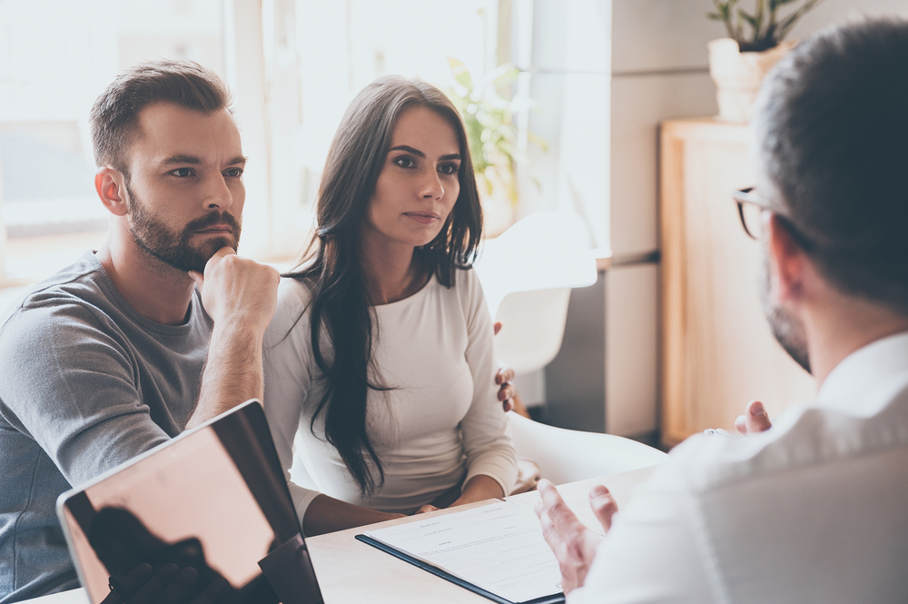 A couple undergoing preconception counseling A couple undergoing preconception counseling