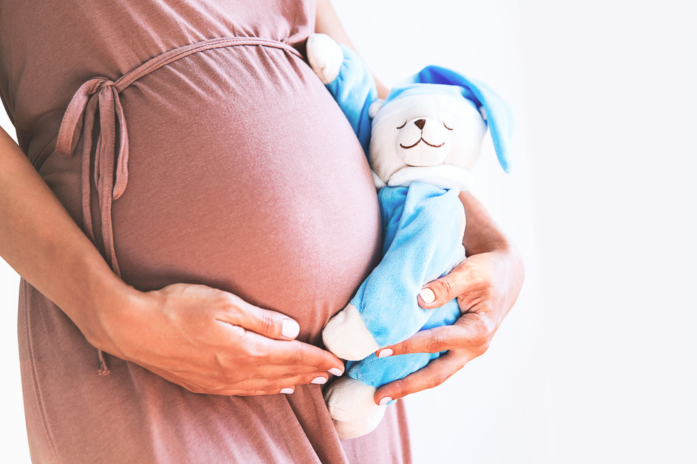 A woman at the late stage of pregnancy vaginal discharge A woman at the late stage of pregnancy vaginal discharge