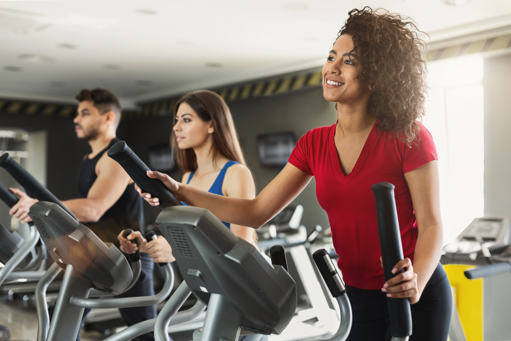 An elliptical machine workout An elliptical machine workout