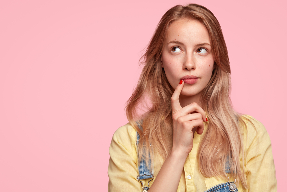 A woman thinking about the effect of marijuana on fertility A woman thinking about the effect of marijuana on fertility