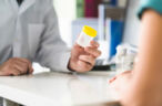 A person doing a drug test after seconhand smoke