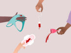 Productos para la menstruación y el sangrado libre