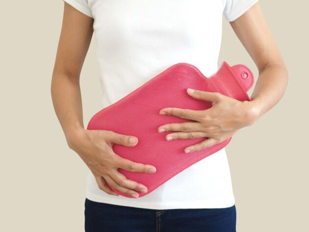Heating pad used to help with dysmenorrhea