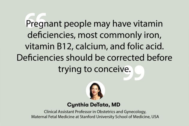 planning a pregnancy vitamin deficiencies