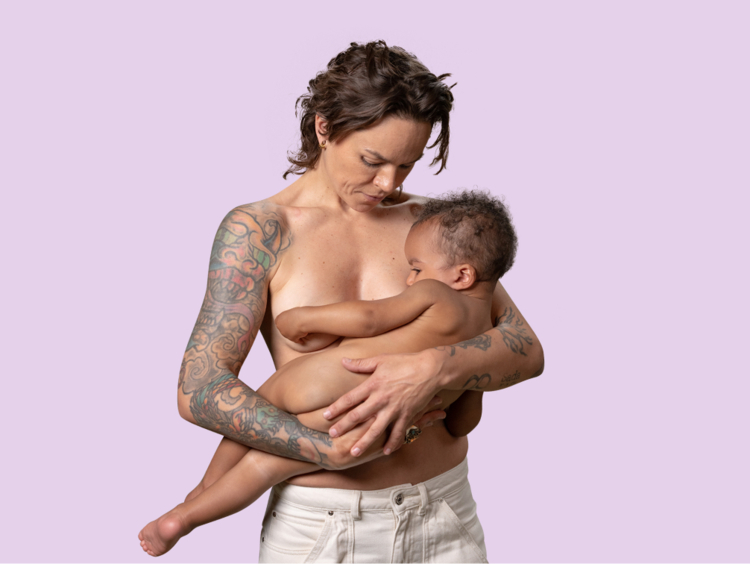Breasts are made for feeding. New dads play a key role in
